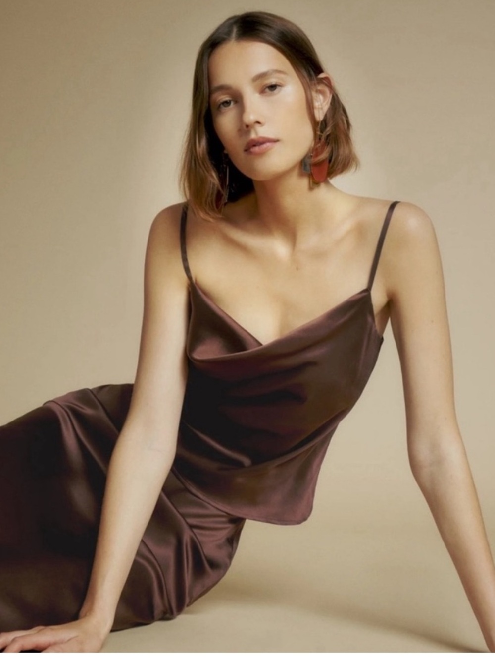 Reformation Sammie Cowl Neck Cami